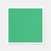 Serviette En Papier Une feuille verte vif avec des veines proéminentes (Devant)