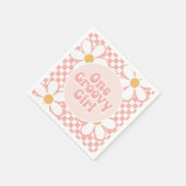 Serviette En Papier Une fille Super Pink Daisy Checker (Coin)