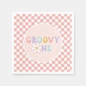 Serviette En Papier Une fille Super Pink Daisy Checker (Devant)