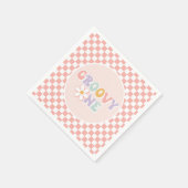 Serviette En Papier Une fille Super Pink Daisy Checker (Coin)