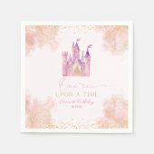 Serviette En Papier Une fois Princesse 1er anniversaire fête (Devant)