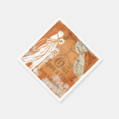 Serviette En Papier Une fois sur un papier Mariage temps (Coin)