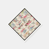 Serviette En Papier Une journée à Paris (Coin)