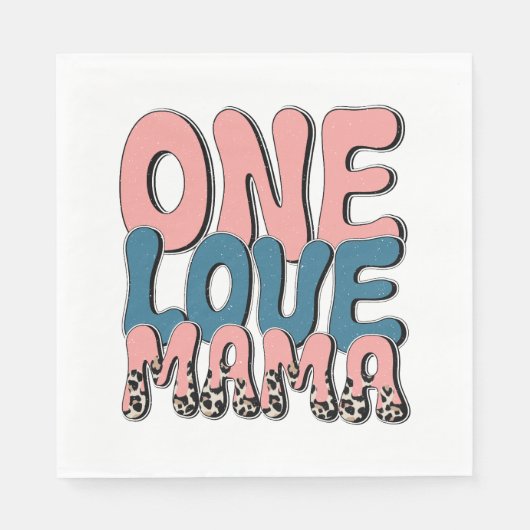 Serviette En Papier Une maman amoureuse (Devant)