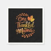 Serviette En Papier Une Maman Gentille Chute Thanksgiving Automne (Devant)