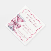 Serviette En Papier Une mariée dans un tout petit peu de martini rose  (Coin)