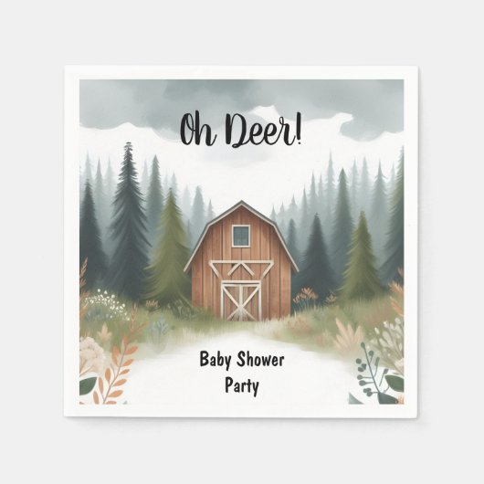 Serviette En Papier Une Mère Sauvage Amusante Pour Être Baby shower Bo (Devant)