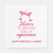 Serviette En Papier Une nouvelle année d'expérience Anniversaire perso (Devant)