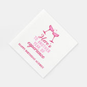 Serviette En Papier Une nouvelle année d'expérience Anniversaire perso (Coin)