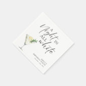 Serviette En Papier Une nuit dans tout Anniversaire Blanc (Coin)