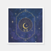 Serviette En Papier Une nuit parmi les Stars Celestial Mariage (Devant)