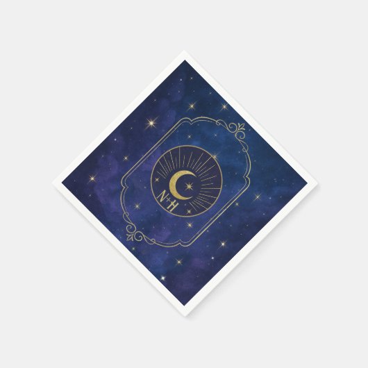 Serviette En Papier Une nuit parmi les Stars Celestial Mariage (Coin)