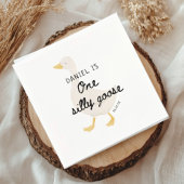 Serviette En Papier Une oie sotte 1er fête d'anniversaire Favoriser