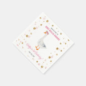 Serviette En Papier Une oie sotte fille 1er anniversaire (Coin)