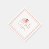 Serviette En Papier Une Pêche Douce Premier anniversaire (Coin)