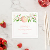Serviette En Papier Une Pêche Douce Se Marie Wedding shower (En situation)
