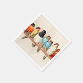 Serviette En Papier Une perche d'oiseaux par Hector Giacomelli (Coin)