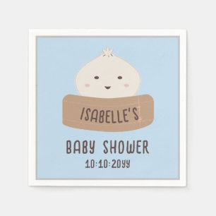 Serviette En Papier Une petite boulette est en route Baby Shower