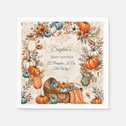 Serviette En Papier Une petite citrouille