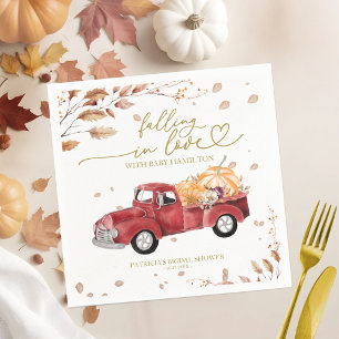 Serviette En Papier Une petite citrouille est en route Baby Shower