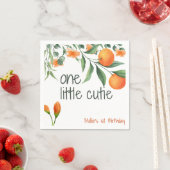 Serviette En Papier Une petite Cutie Pointe 1er Anniversaire Napkin (En situation)