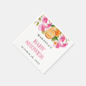 Serviette En Papier Une Petite Cutie Se Trouve Sur Le Chemin Du Baby s (Coin)