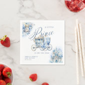 Serviette En Papier Une petite douche bleu Prince Royal (En situation)