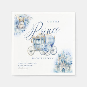 Serviette En Papier Une petite douche bleu Prince Royal