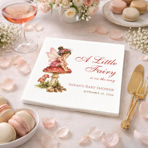 Serviette En Papier Une petite fée Mignonne Fille Baby Shower Champign