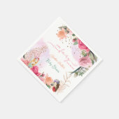 Serviette En Papier Une Petite Fée Se Trouve Sur Le Chemin Du Baby sho (Coin)