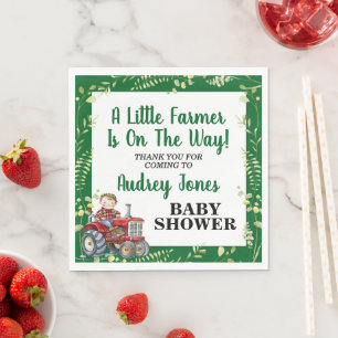 Serviette En Papier Une petite ferme arrive Baby Shower