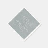 Serviette En Papier Une petite fête de baby shower à flocon de neige (Coin)