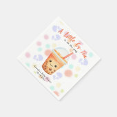Serviette En Papier Une petite fête de bubble tea Cu-Tea pour bébé (Coin)