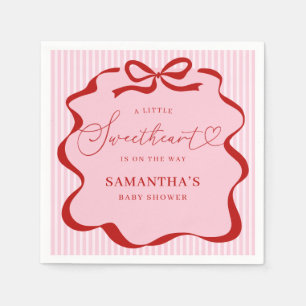 Serviette En Papier Une petite fille chérie pour la Saint-Valentin Bab