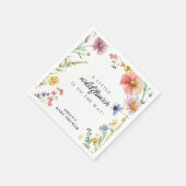 Serviette En Papier Une petite fille Wildflower (Coin)