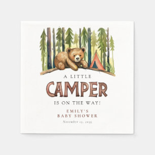 Serviette En Papier Une petite forêt de campeur Baby Shower
