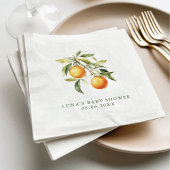 Serviette En Papier Une petite mignonne est en route Baby Shower