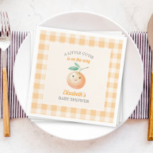 Une petite mignonne orange gingham citrouille Baby