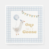 Serviette En Papier Une petite oie 1ère serviette d'anniversaire (Devant)