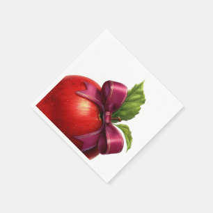Serviette En Papier Une petite pomme arrive Shower bébé d'automne