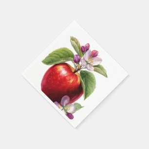 Serviette En Papier Une petite pomme arrive Shower bébé d'automne