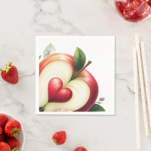 Serviette En Papier Une petite pomme est en route Shower bébé d'auto