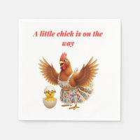 Une petite poussin adorable est en route Baby show