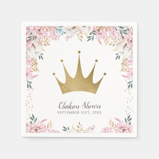 Serviette En Papier Une petite princesse (Devant)