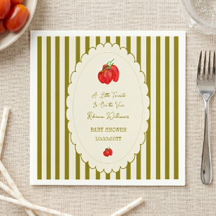 Serviette En Papier Une petite tomate est sur la vigne Baby Shower