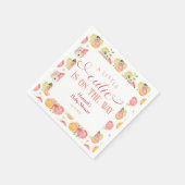Serviette En Papier Une petite ville est sur le Baby shower Way (Coin)