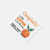 Serviette En Papier Une petite ville est sur le Baby shower Way (Coin)