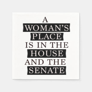 Serviette En Papier Une Place De Femmes Est À La Chambre Et Au Sénat