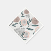 Serviette En Papier Une rose (Coin)