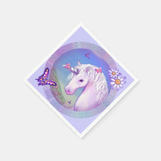 Serviette En Papier Une serviette Paradise Violette (Coin)